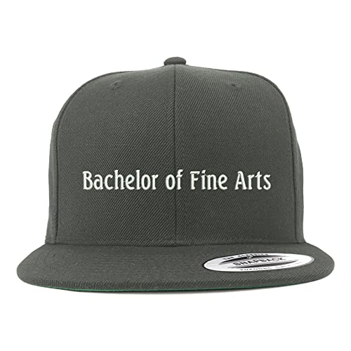 Trendy Apparel Shop Bachelors of Fine Arts Embroidered Flatbill Snapback