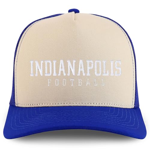 Trendy Apparel Shop Indianapolis Embroidered 5 Panel Snapback Trucker Cap