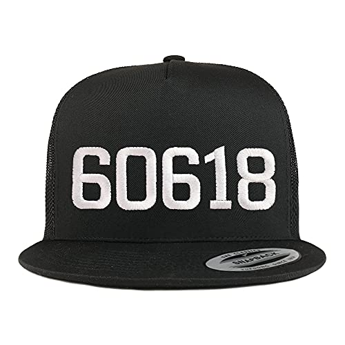 Trendy Apparel Shop 60618 Chicago IL Old English 5 Panel Flatbill Trucker Cap