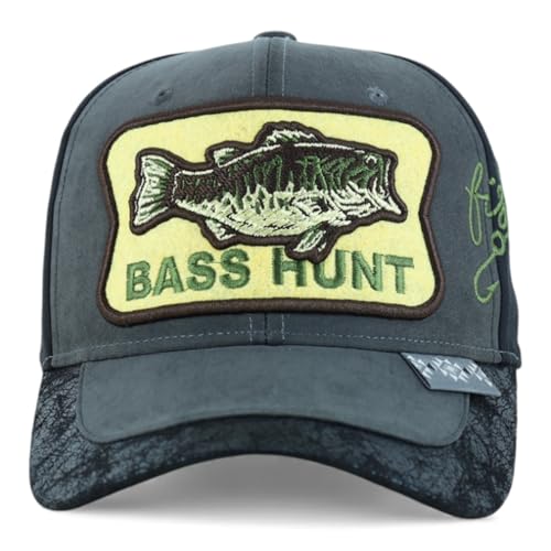 Trendy Apparel Shop Bass Embroidered Mesh Back Baseball Cap