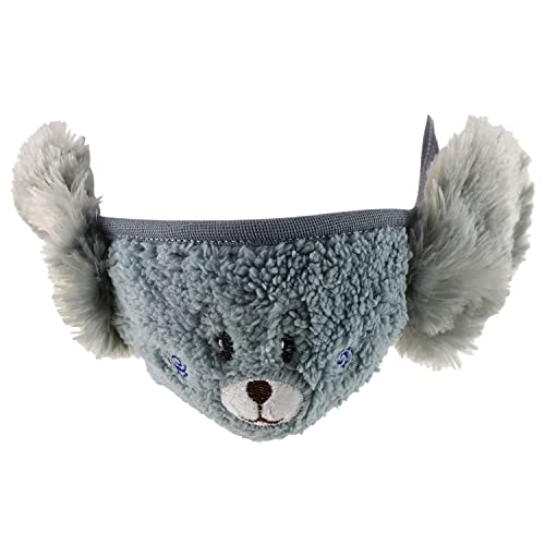 Trendy Apparel Shop Kids Winter Animal Face Breathable Bear Fur Mask & Earmuffs