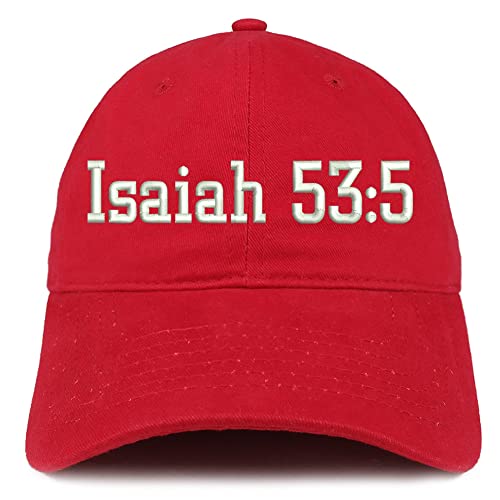 Trendy Apparel Shop Isaiah 53:5 Low Profile Soft Cotton Baseball Cap