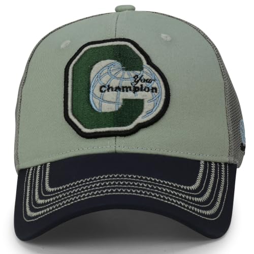Trendy Apparel Shop Champion Embroidered Snapback Trucker Cap