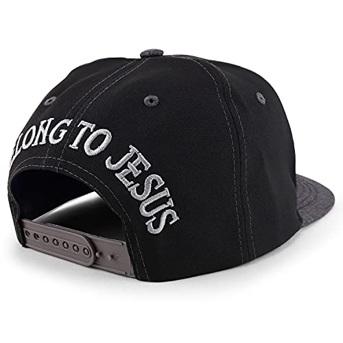 Trendy Apparel Shop Cross Back Off Devil Embroidered Snapback Baseball Cap