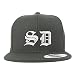 Trendy Apparel Shop South Dakota SD Old English Embroidered Flatbill Snapback