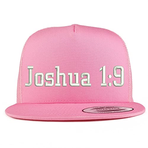 Trendy Apparel Shop Joshua 1:9 5 Panel Flatbill Trucker Cap