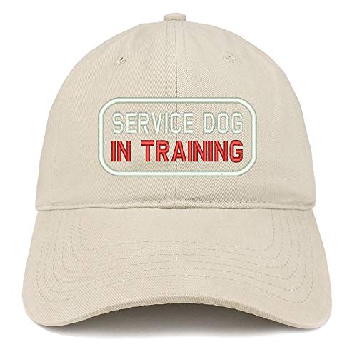 Trendy Apparel Shop Service Dog in Training Embroidered Brushed Cotton Cap