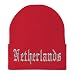 Trendy Apparel Shop Netherlands Old English Embroidered Long Cuff Beanie