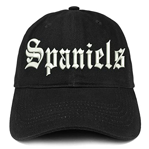 Trendy Apparel Shop Old English Spaniels Low Profile Soft Cotton Baseball Cap