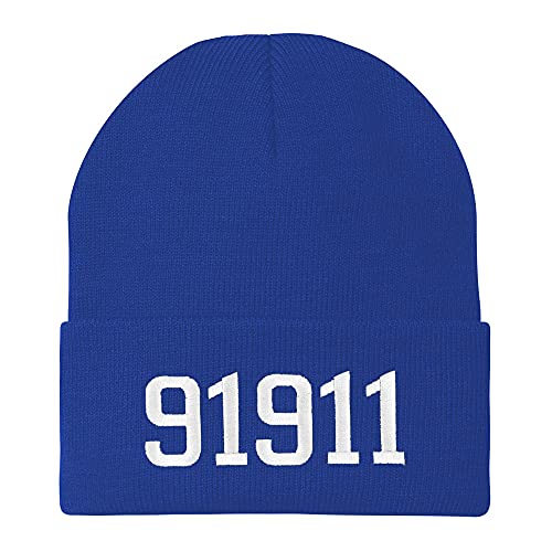 Trendy Apparel Shop 91911 Chula Vista CA Old English Embroidered Long Cuff Beanie