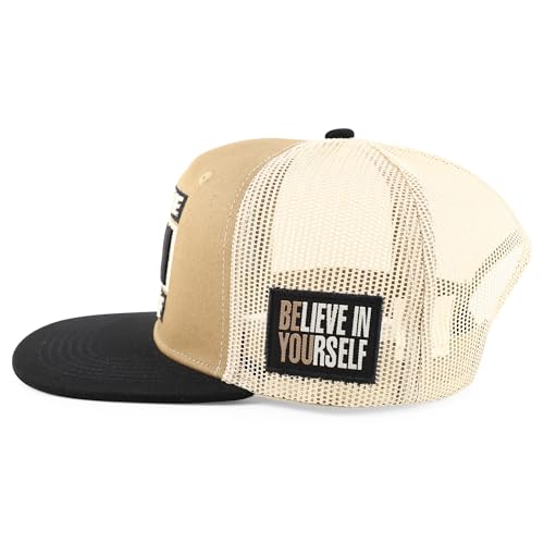 Trendy Apparel Shop Believe in Yourself 3D Embroidered Flat Bill Snapback Trucker Cap