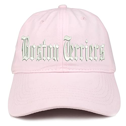 Trendy Apparel Shop Old English Boston Terriers Low Profile Soft Cotton Baseball Cap