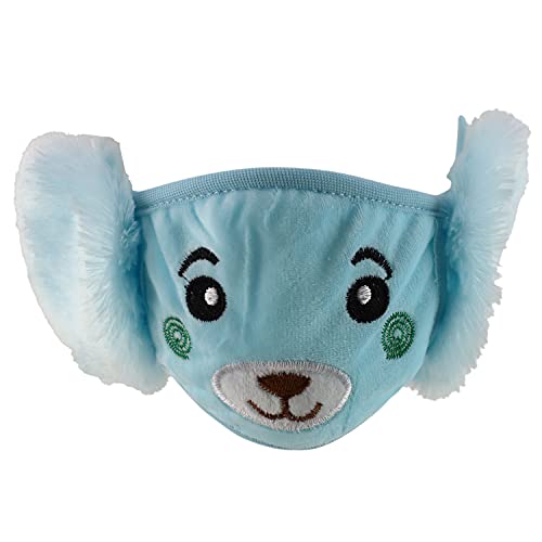 Trendy Apparel Shop Kids Winter Animal Face Breathable Bear Mask & Earmuffs