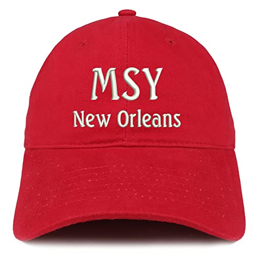 Trendy Apparel Shop MSY New Orleans Low Profile Soft Cotton Baseball Cap