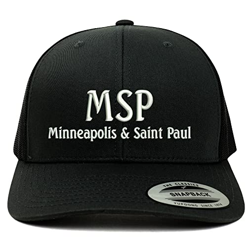 Trendy Apparel Shop MSP Minneapolis and Saint Paul Embroidered Retro Fit Trucker Mesh Cap