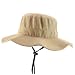 Trendy Apparel Shop Outdoor Large Brim Micro Mesh Performance Boonie Bucket Hat with Strap