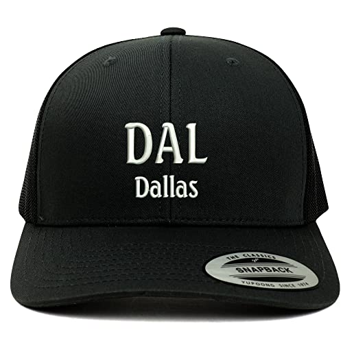 Trendy Apparel Shop DAL Dallas Embroidered Retro Fit Trucker Mesh Cap