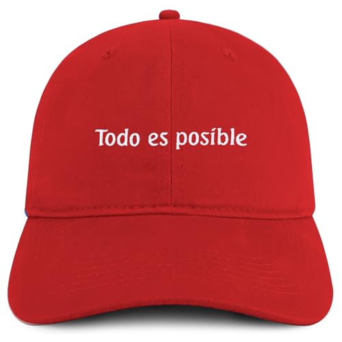 Trendy Apparel Shop Todo ES posible Embroidered Cotton Low Profile Dad Hat