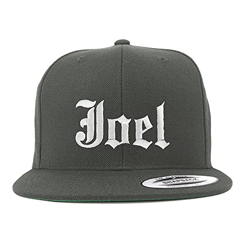 Trendy Apparel Shop Joel Old English Embroidered Flatbill Snapback
