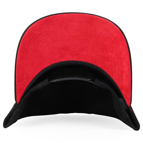Trendy Apparel Shop 5 Panel Structured Soft Suede Snapback Ball Cap