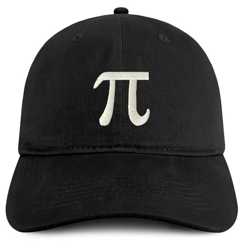 Trendy Apparel Shop Pi Day Symbol Embroidered Soft Crown 100% Brushed Cotton Cap