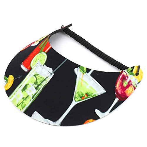 Trendy Apparel Shop Dinner Party Drinks Theme Summer Shade String Foam Sun Visor