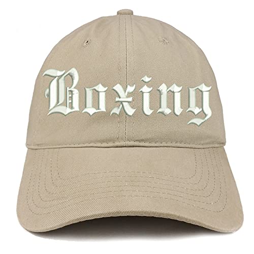 Trendy Apparel Shop Old English Boxing Low Profile Soft Cotton Baseball Cap
