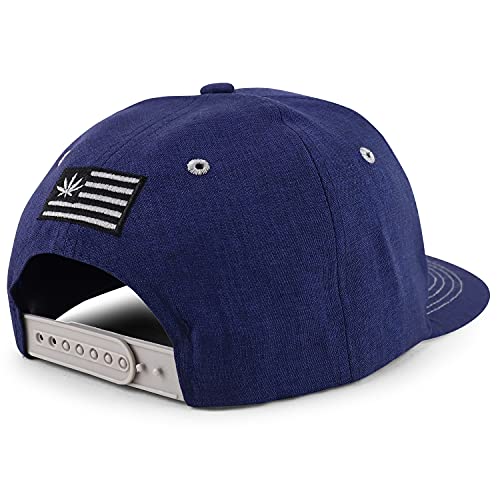 Trendy Apparel Shop Marijuana Leaf with GO Green Embroidered Snapback Cap