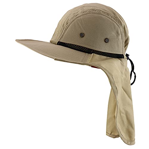Trendy Apparel Shop Outdoorsman Sport Activity Large Bill Flap Boonie Mesh Cap