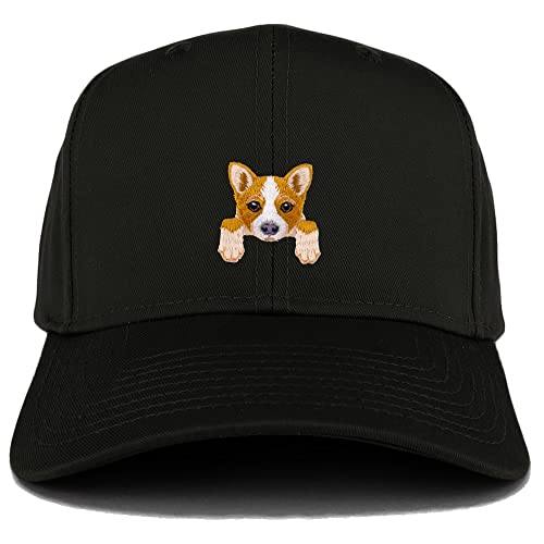 Trendy Apparel Shop Welsh Corgi Patch Strutured Baseball Cap