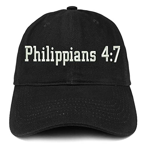 Trendy Apparel Shop Philippians 4:7 Low Profile Soft Cotton Baseball Cap