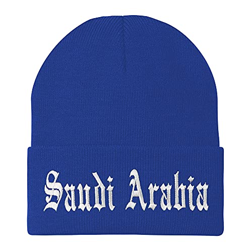 Trendy Apparel Shop Saudi Arabia Old English Embroidered Long Cuff Beanie