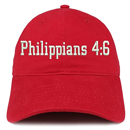 Trendy Apparel Shop Philippians 4:6 Low Profile Soft Cotton Baseball Cap