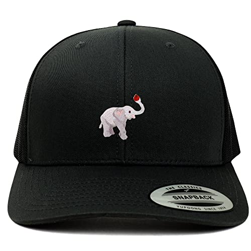Trendy Apparel Shop Elephant Patch 6 Panel Trucker Mesh Cap