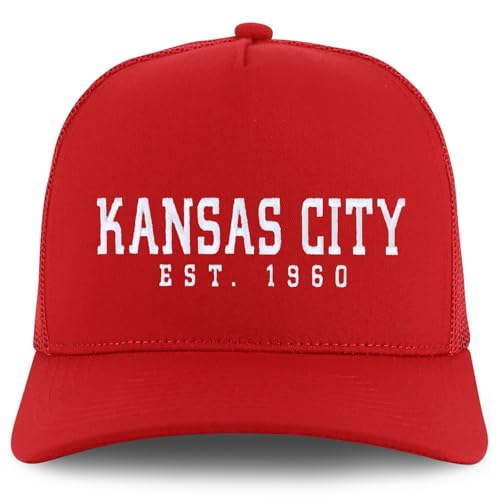Trendy Apparel Shop KansasCity Est.1960 Embroidered 5 Panel Snapback Trucker Cap