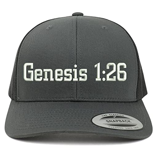 Trendy Apparel Shop Genesis 1:26 6 Panel Trucker Mesh Cap