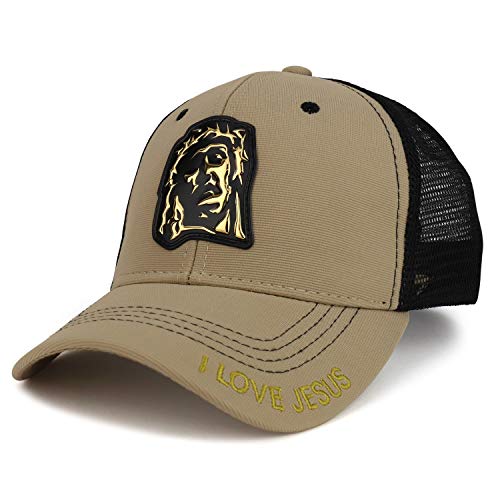 Trendy Apparel Shop High Frequency Jesus Christ Structured Meshback Cap