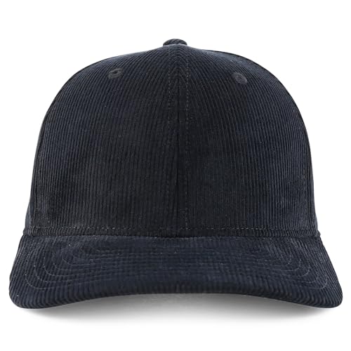 Trendy Apparel Shop Structured 6 Panel Cotton Corduroy Baseball Cap