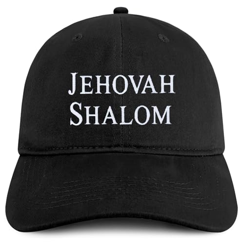 Trendy Apparel Shop Jehovah Shalom Embroidered Soft Cotton Baseball Cap