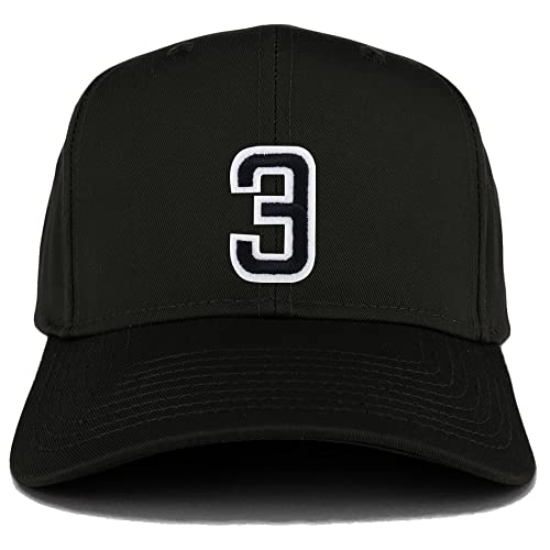 Trendy Apparel Shop Number 3 Patch Structured Baseball Cap