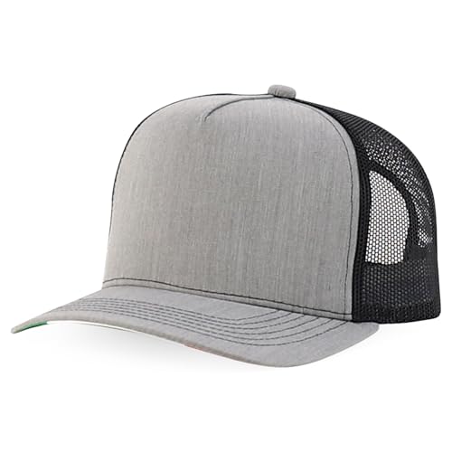 Trendy Apparel Shop 5 Panel Structured Trucker Cap with Mexico Flag Design Undervisor
