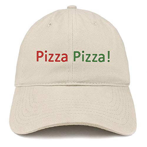 Trendy Apparel Shop Pizza Pizza Embroidered Unstructured Cotton Dad Hat