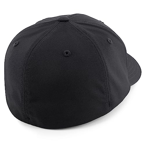 Trendy Apparel Shop Oversize XXL Plain Air Thru Structured Curved Bill Fitted Cap