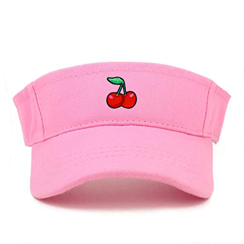 Trendy Apparel Shop Cherry Patch Cotton Infant Summer Visor Cap