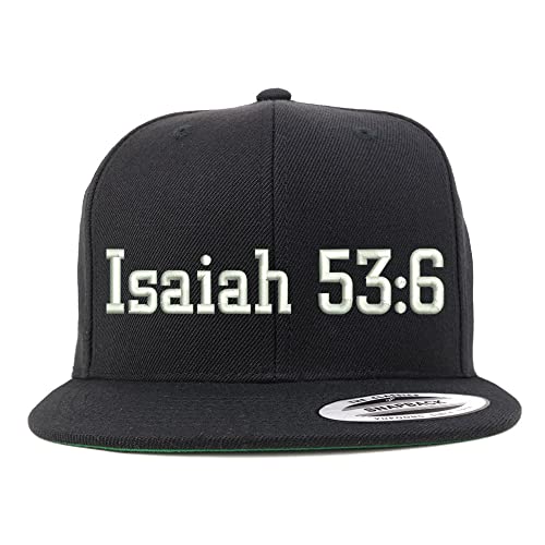 Trendy Apparel Shop Isaiah 53:6 Embroidered Flatbill Snapback