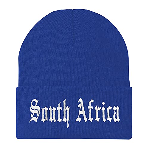 Trendy Apparel Shop South Africa Old English Embroidered Long Cuff Beanie