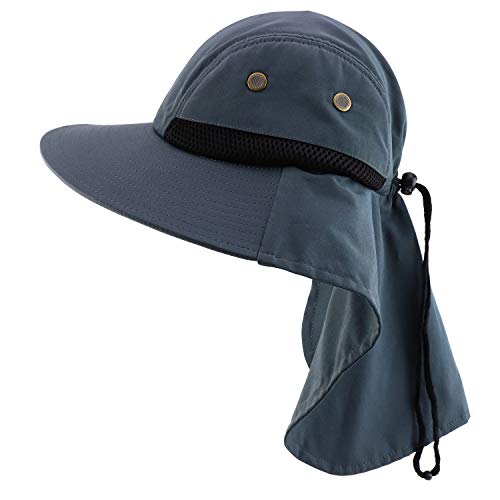 Trendy Apparel Shop XXL Oversized Large Polyester Fishing Cap with Neck Flap