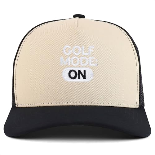 Trendy Apparel Shop Golf Mode On Embroidered 5 Panel Snapback Trucker Cap