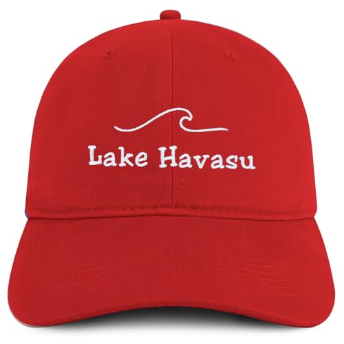 Trendy Apparel Shop Lake Havasu Embroidered Cotton Unstructured Low Profile Dad Hat
