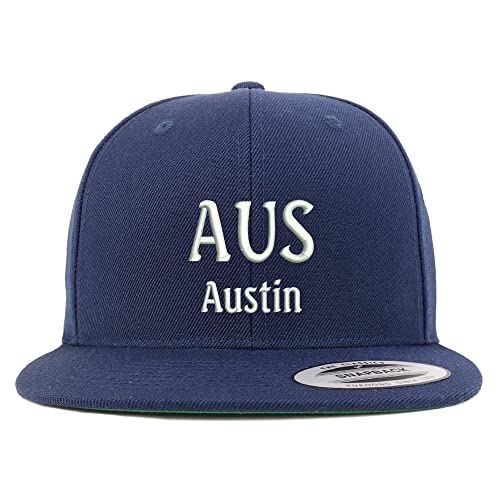 Trendy Apparel Shop AUS Austin Embroidered Flatbill Snapback